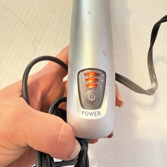 InStyler IS1001 Silver/Orange Curling Iron Rotates with Brush It Works Great - Picture 5 of 6
